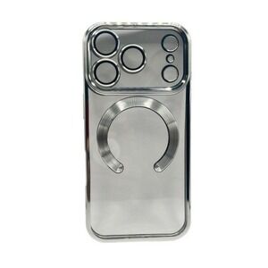 iPhone 17 Pro Clear Protective Case Silver Metallic‎ Trim NEW